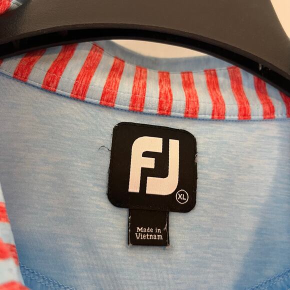 Footjoy Blue Athletic Golf Performance Polo Shirt Size XL - Picture 6 of 6